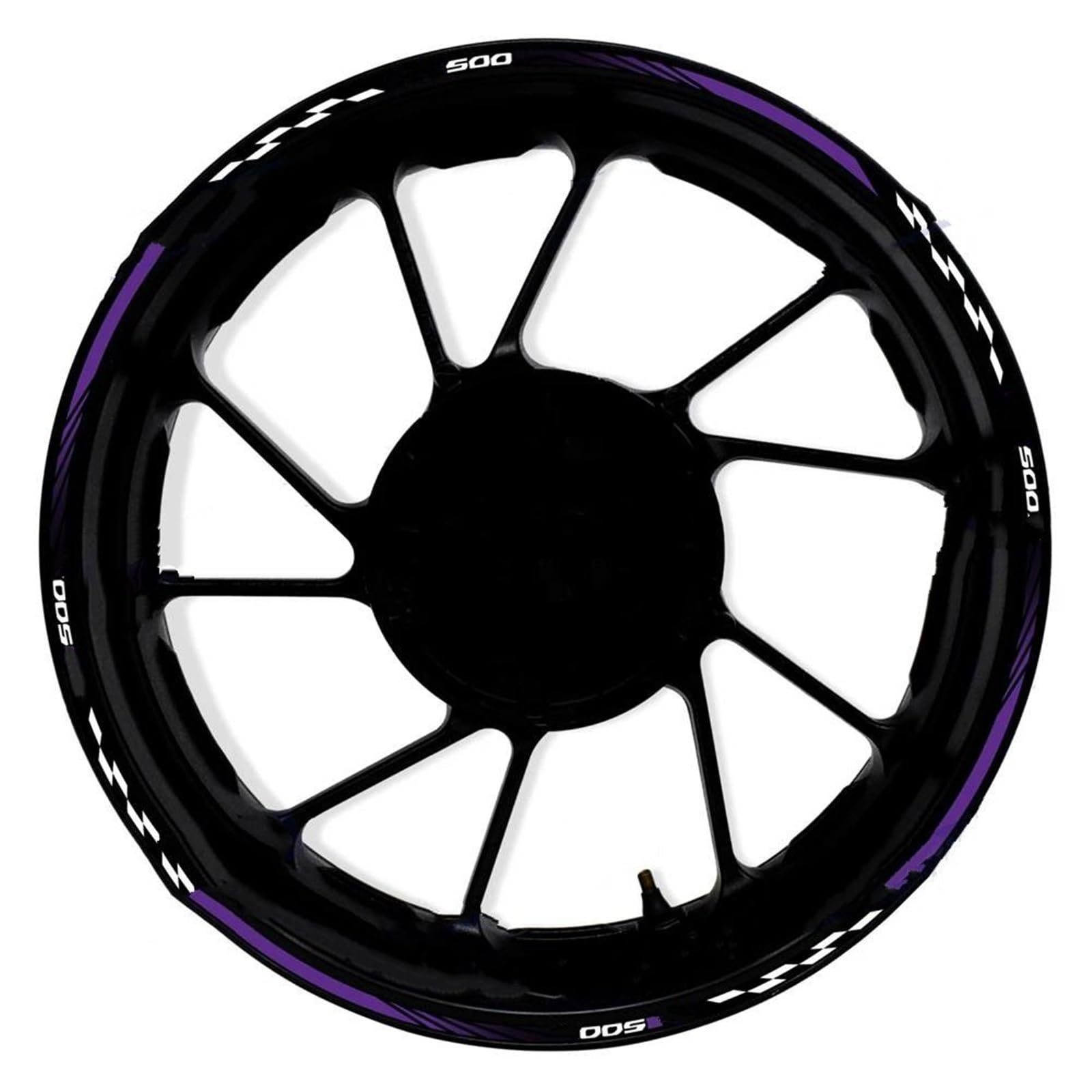 Motorcycle Front Rear Wheel Hub 17 Inch Sticker Waterproof Reflective Rim Decal Stickers for CB500X