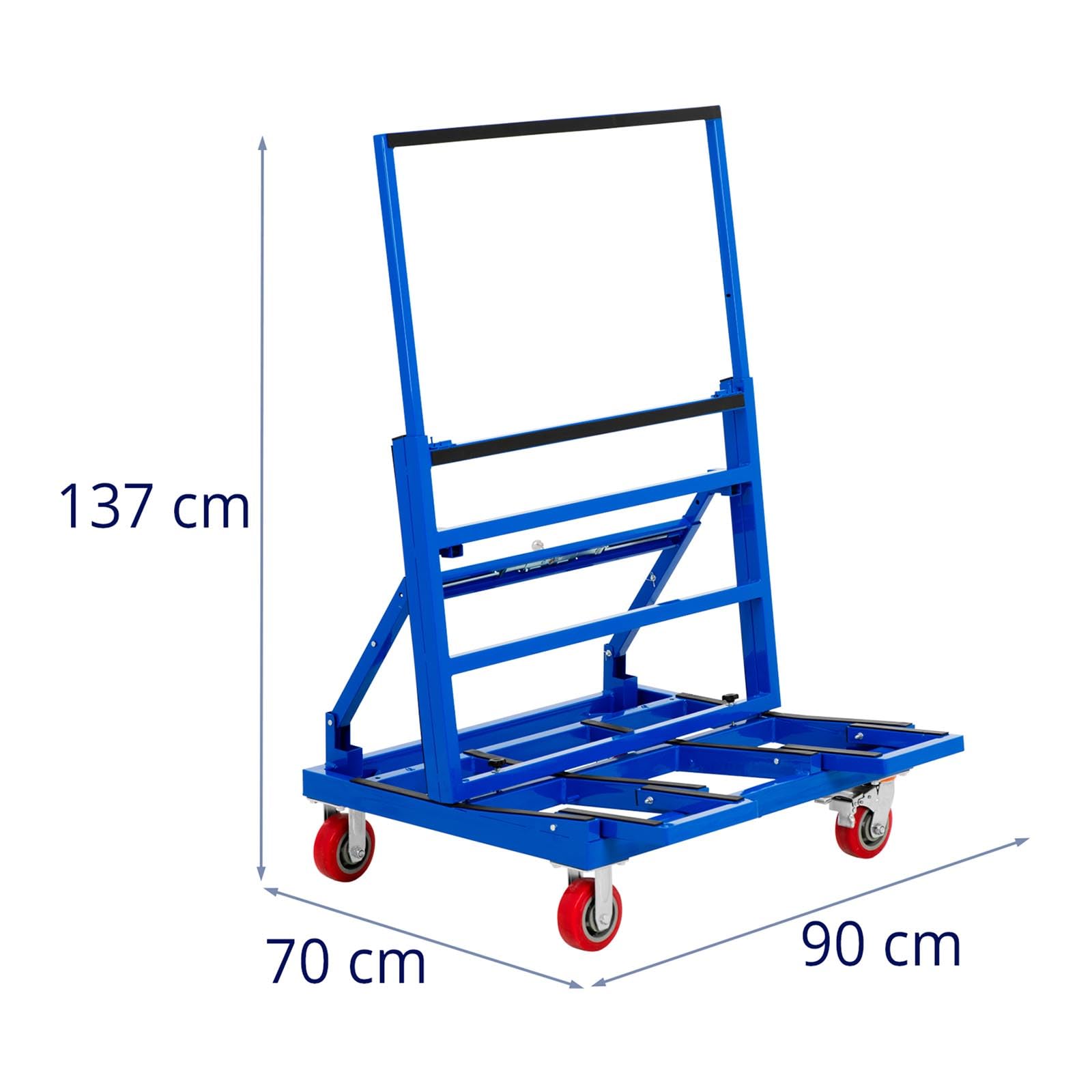MSW Carrello porta pannelli Fino a 600 kg Carrello porta pannelli Carrello multifunzione Carrello portapannelli Carrello trasporto merci