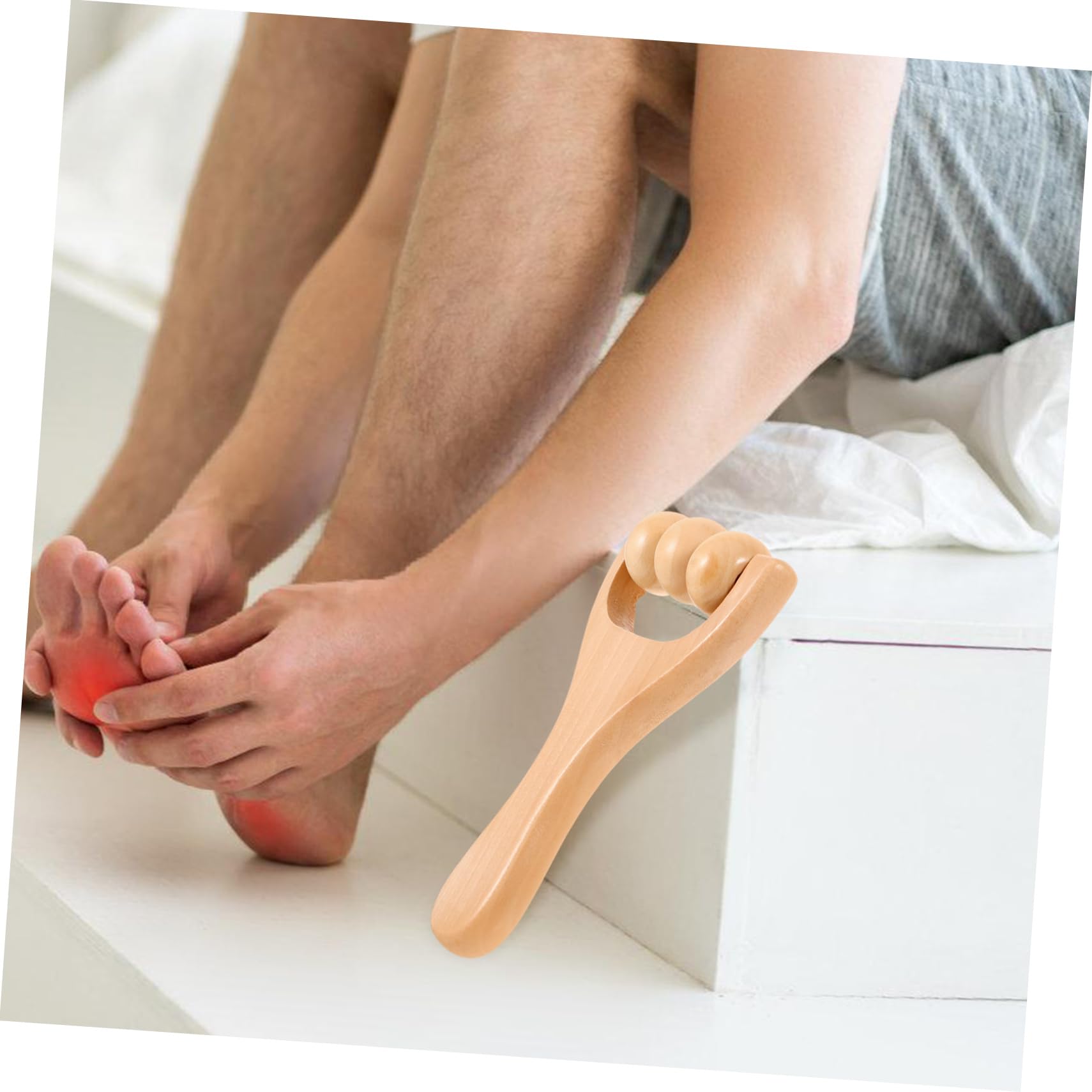 FRCOLOR 3 juegos de rodillo de mano masajeador de pies, masajeador facial, rodillo de masaje, rodillo de fútbol, herramienta de masaje de pies, masajeador manual, rodillo muscular, barra de masaje
