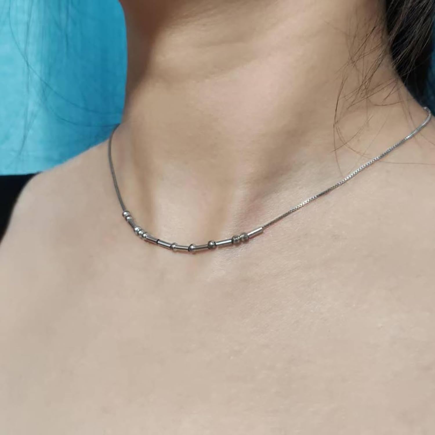 Morse Code Necklace,Morse Code Necklaces for Women,14K Gold Necklaces for Women,Gift for Her Wife Sister Mother Girlfirend