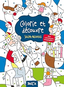 Paperback Colorie et découvre Saint Nicolas (French Edition) [French] Book