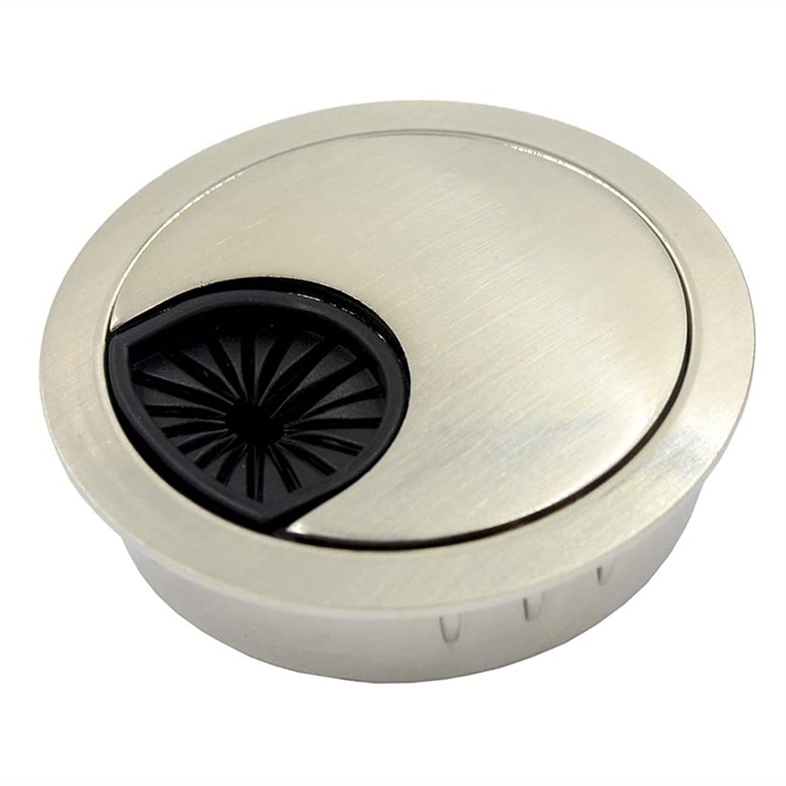 Passacavo per scrivania, 5 Pezzi 2 Pollici scrivania Filo passacavo passacavo Foro di Copertura for Ufficio PC scrivania Cavo organizzatore Cavo Copertura in plastica(Black)