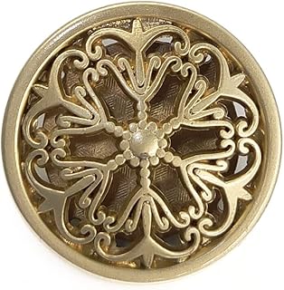 20 pcs Vintage Openwork Golden Metal Sewing Coat Buttons with Shank -25mm -1"