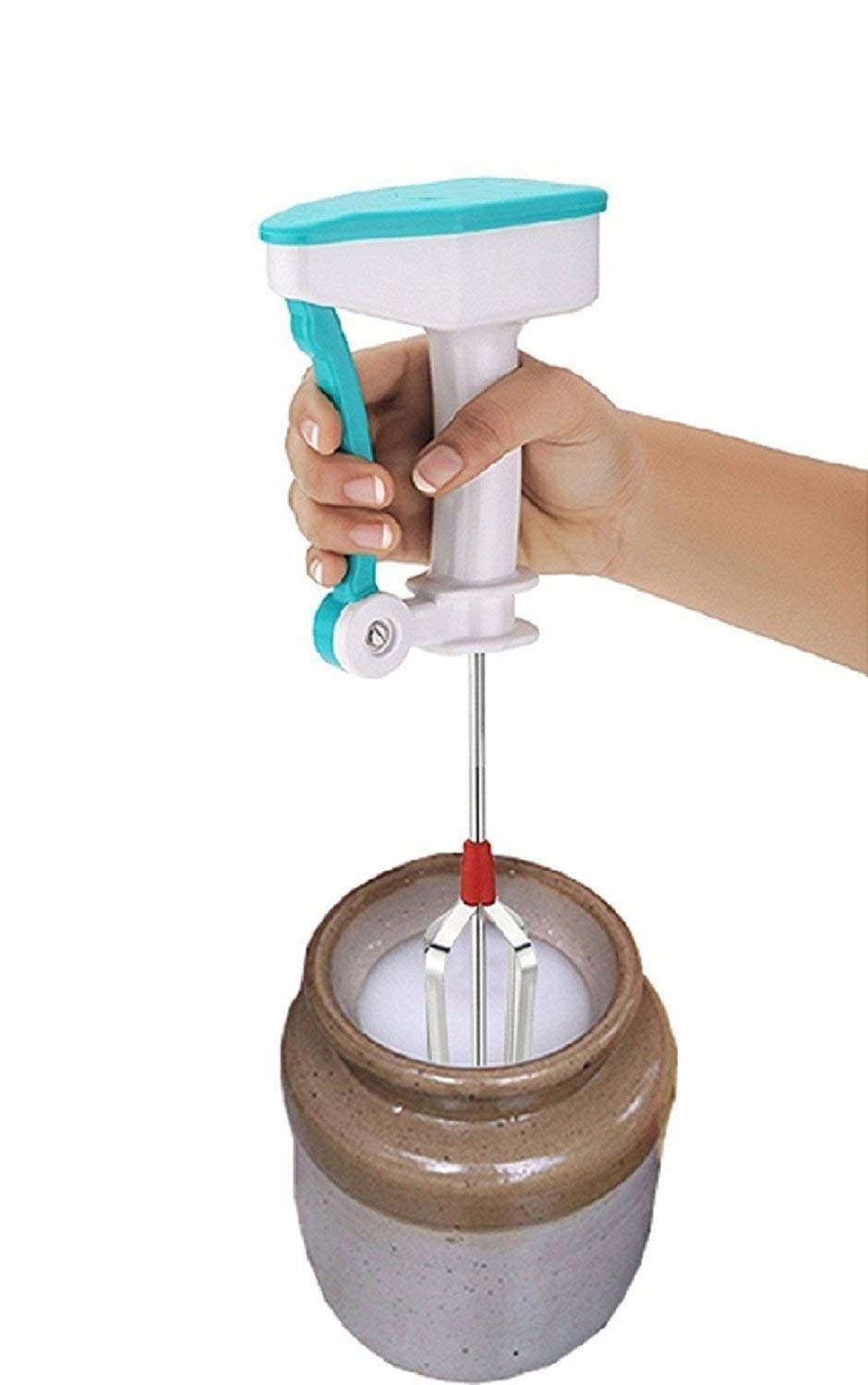 Dweezhet Kitchen Curd Maker-Hand Blender for Egg & Cream Beater, Milkshake, Lassi, Butter Milk Mixer (Multi Color)-image-18