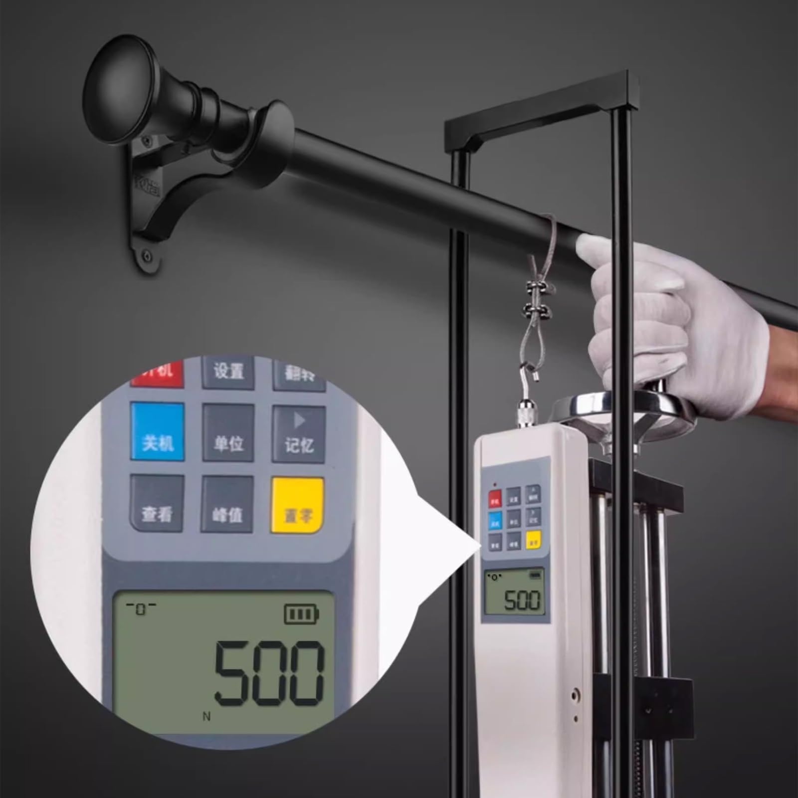 HeavyDuty podwójny karnisz, 28 mm, stop aluminium z dekoracyjnymi końcówkami, obsługuje 49 kg, idealny do dzielenia pokoju, salonu i sypialni, czarny, 190 cm