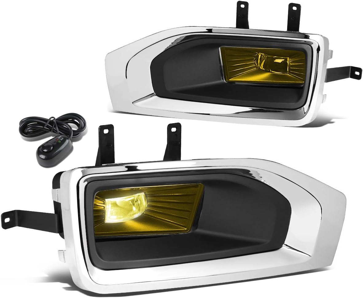 DNA MOTORING FL-ZTL-263-SM LED Fog Light With Bezel & Switch [Compatible with 07-08 Escalade / 07-13 Avalanche / 07-15 Silverado]