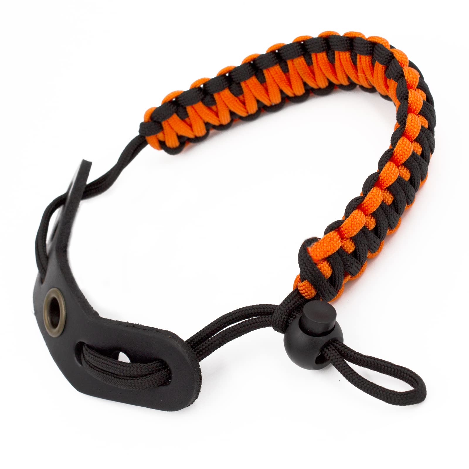 Bow Wrist Sling, 550 Paracord Strap Comfortable on Hand, Fit Compound Bow & Recurve (Orange-Black)
