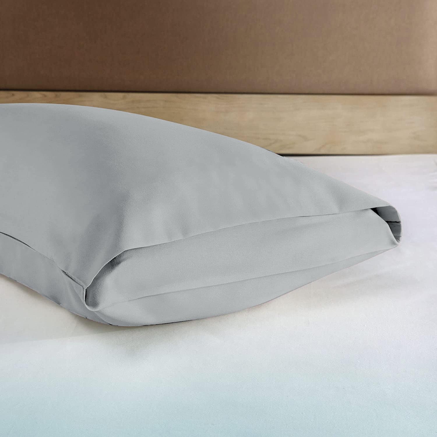 Todocama Set di 2 federe per cuscini, in microfibra extra morbida, ipoallergenica. Set di 2-80 x 40 cm bianco