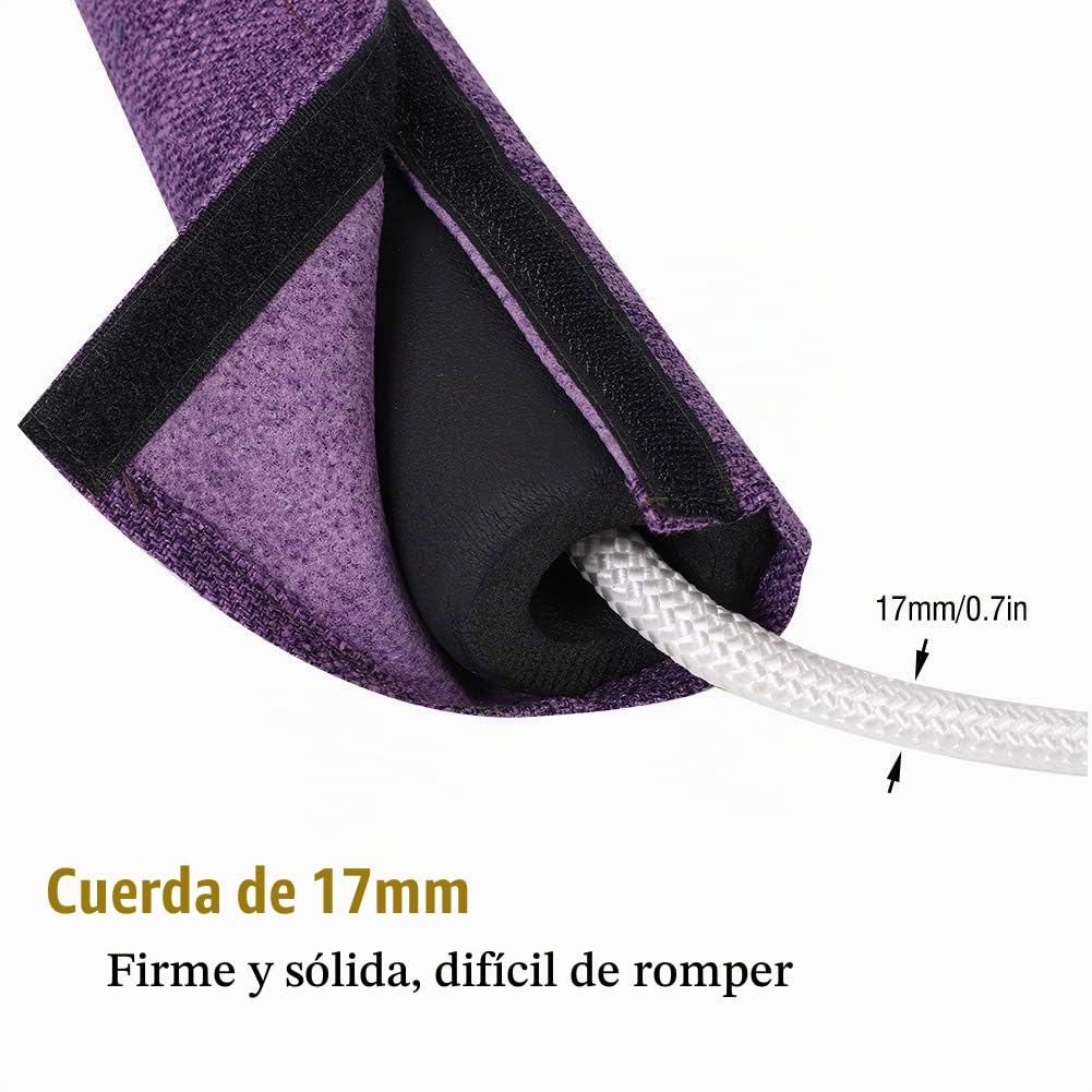 Cuerda de pared de entrenamiento auxiliar de yoga, nueva cuerda de pared de entrenamiento auxiliar de yoga duradera 17mm Accesorio de herramienta Accesorio deportivo Bolsa de cuerda Correas de brazo p