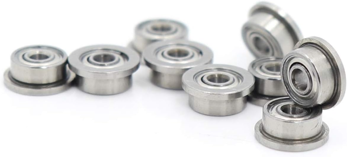 Precision Flanged Ball Bearings F692ZZ Flange Bearing 2x6x3mm ABEC-1 Flanged F692 Z ZZ Ball Bearings