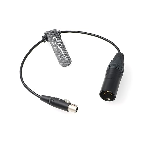 XLR-Cable-TA3F Original 3 Pin Mini XLR Hembra a 3 Pin XLR Macho Cable para Dispositivos de Sonido 744T Mezclador Rode-X AConnect 30CM
