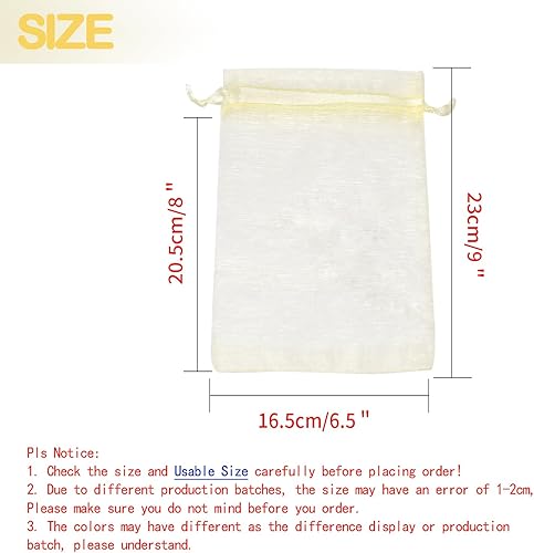 Miniatura 372 de Dealglad 100pcs Drawstring Organza bolsas de joyería caramelo para fiestas, casamientos, regalos Negro