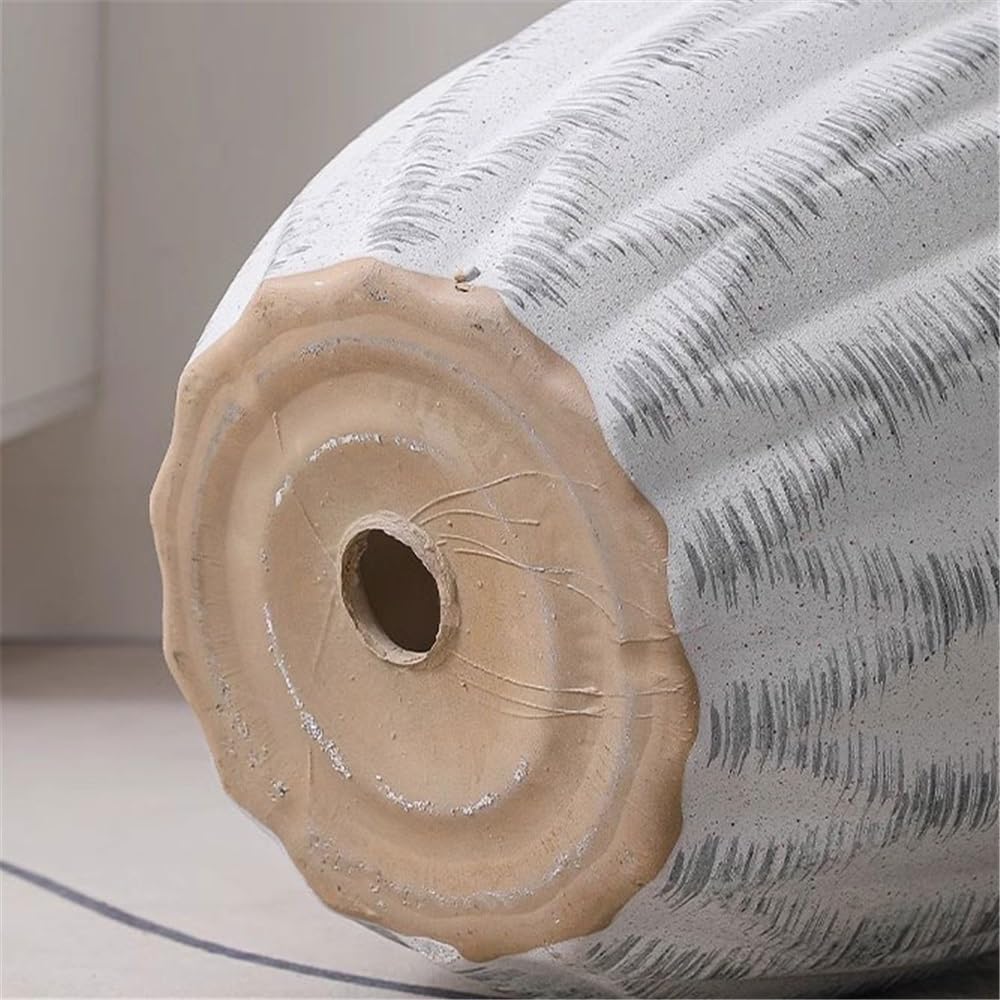 Doniczki ceramiczne duży kaliber doniczka podłogowa wewnątrz i na zewnątrz doniczki z otworami drenażowymi pojemnik geometryczna tekstura doniczki na kwiaty doniczki