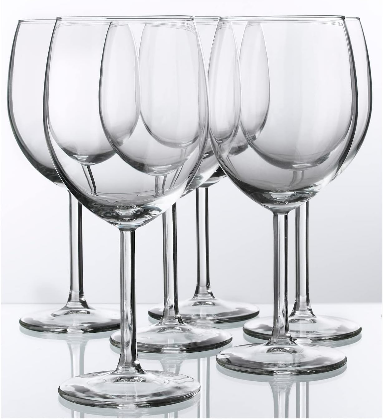 IKEA - SVALKA White wine glass, clear glass, H:7" (X6)