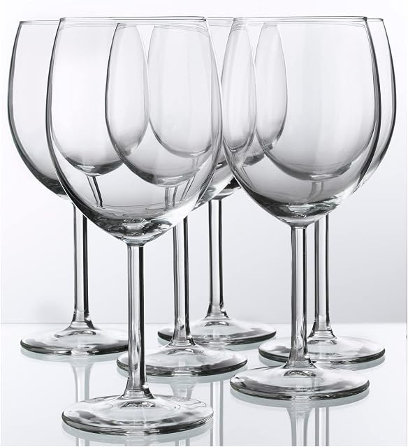 IKEA 123 SVALKA Vin blanc, verre clair, H:7" (X6), 1