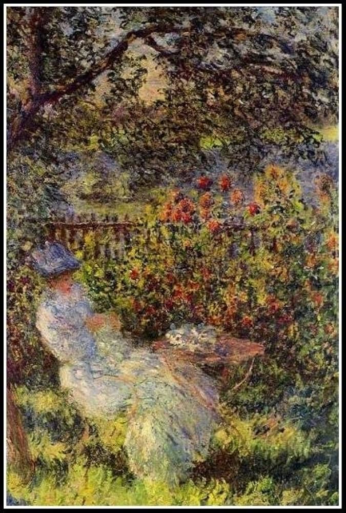 モネ 絵画 Amazon.co.jp: OTAART モネ名画額F6金「花畑」 : ホーム＆キッチン