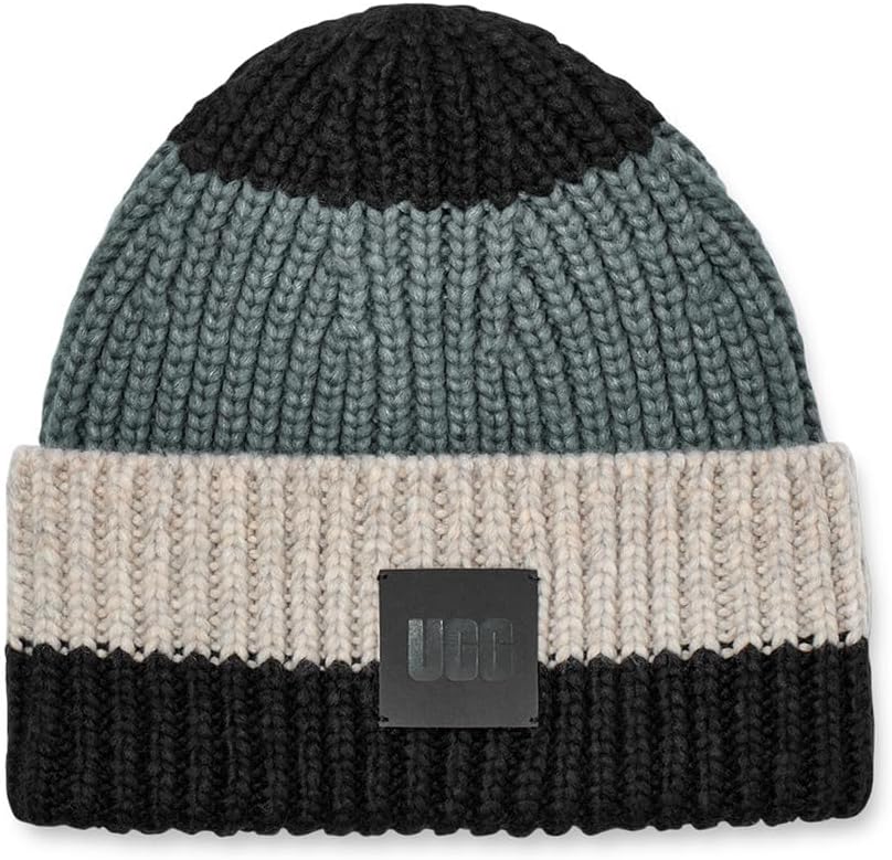 新品　UGG チャンキー スペース ダイ ビーニー　ニット帽　正規品 Amazon | UGGユニ大人用チャンキースペースダイビーニー, ウィート
