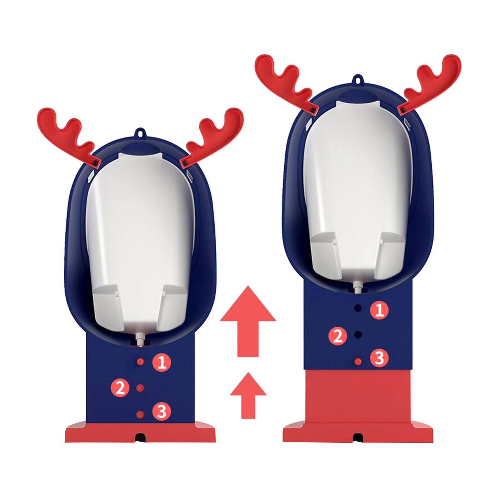 Orinal Colgante Ajustable de PP para Bebés con Objetivo de Entrenamiento, Adecuado para Niños, Niños, Inodoro Doméstico, Aprendizaje Diario, Azul, Individual