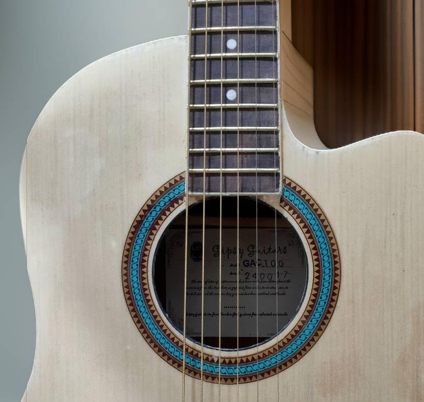 Gipsy Guitars GAC100 Acoustic Guitar Sapele Mahogany Laminate Rosewood Right Hand Orientation (Natural) 2