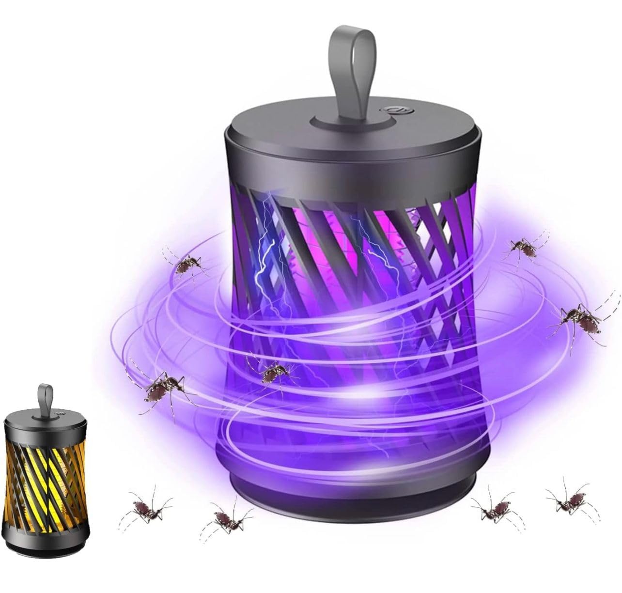 GaxQuly Mosquito Killer Lamp for Home with Electric Night Light USB Charging || Night Lamp Light Duel Option || Bug Zapper Machine || Fly Catcher (Grey) (B0DG89CRNW) Amazon Price History, Amazon Price Tracker