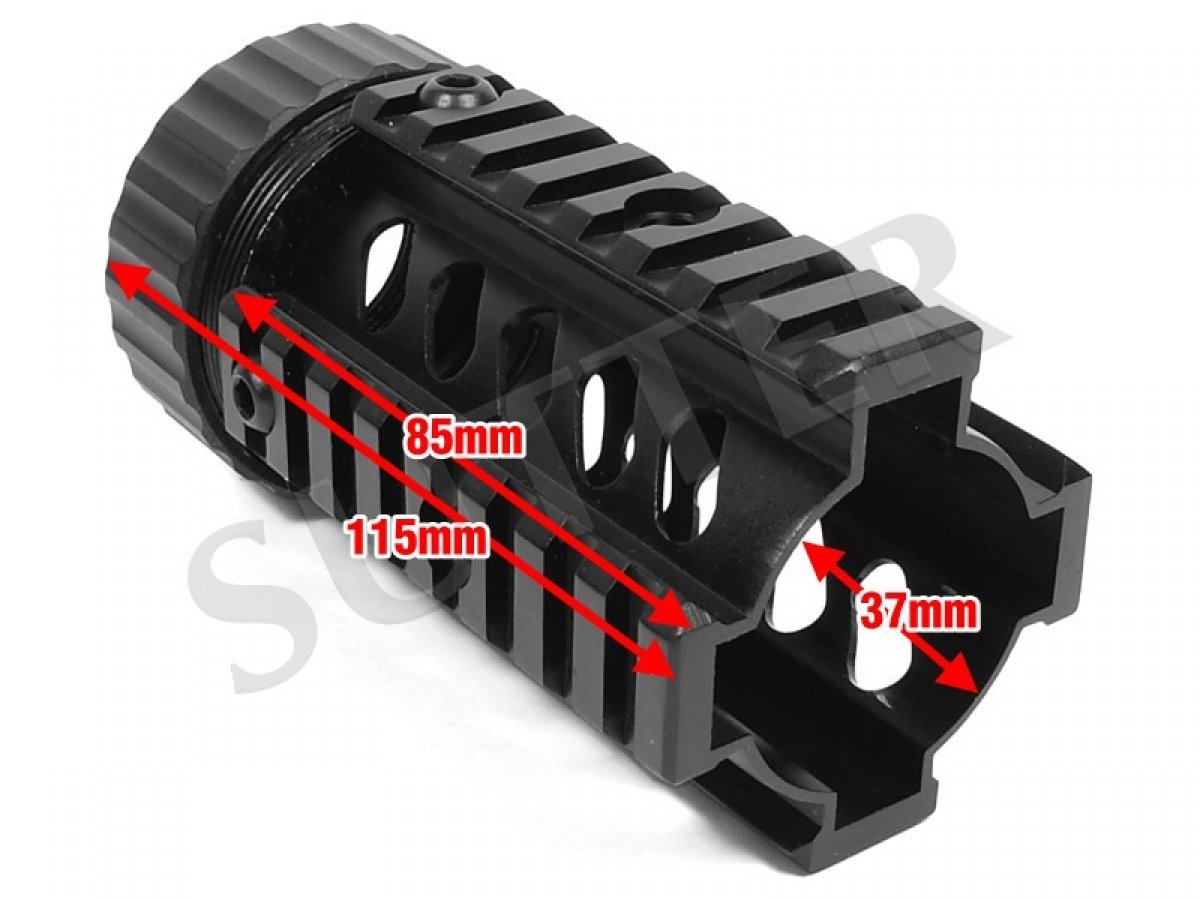 Quad Rail Handguard System 115mm 4x 21mm rail Rifle Gun Scope Rail