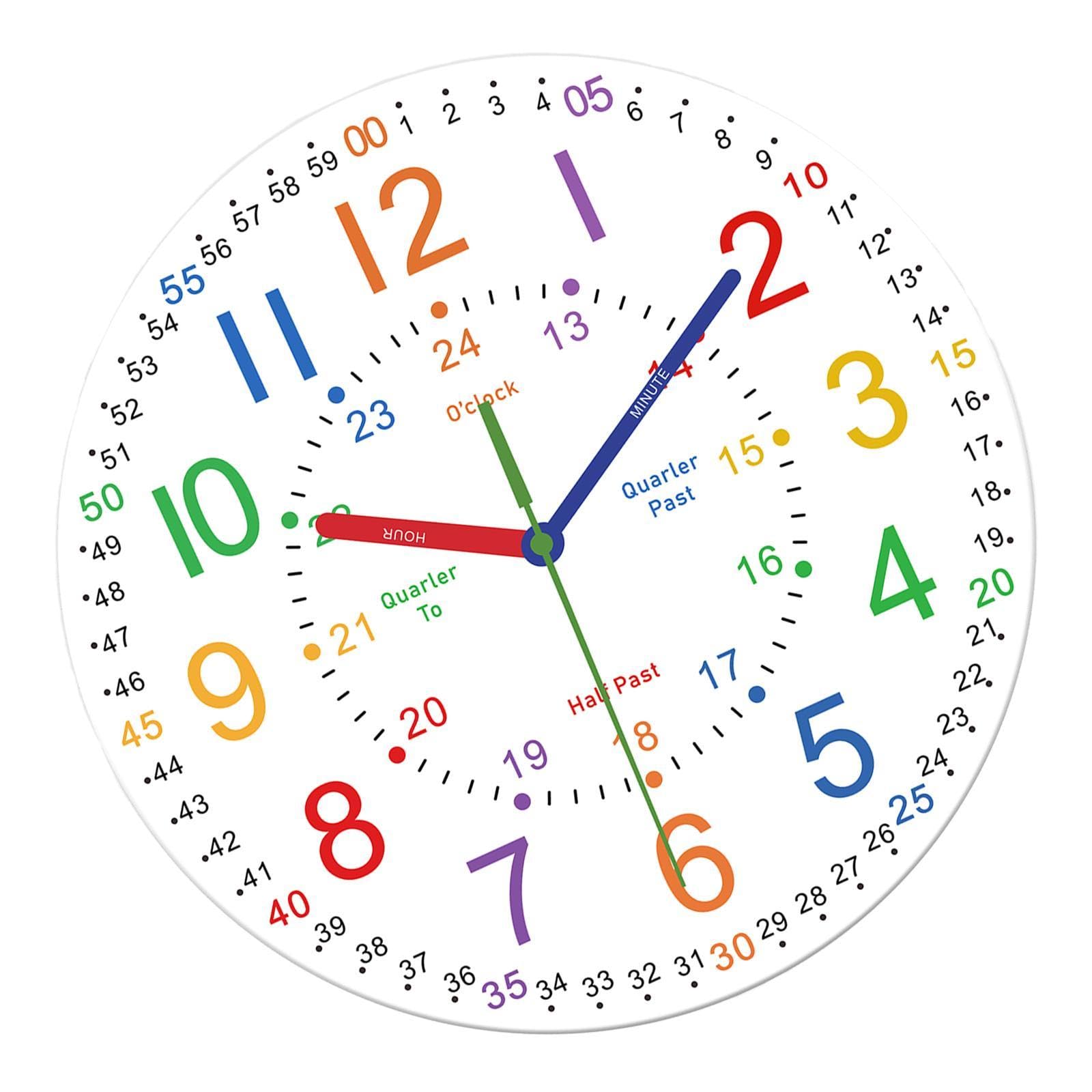 Horloge chambre enfant silencieuse pour un sommeil sans tic-tac