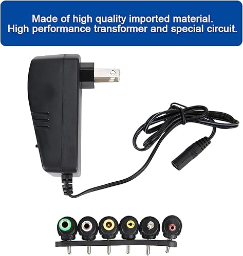 Miniatura 4 de Fuente de alimentación del adaptador de CA DC, fuente de alimentación universal de 30 W, portátil 100-240 V, enchufe multiusos de EE. UU. para