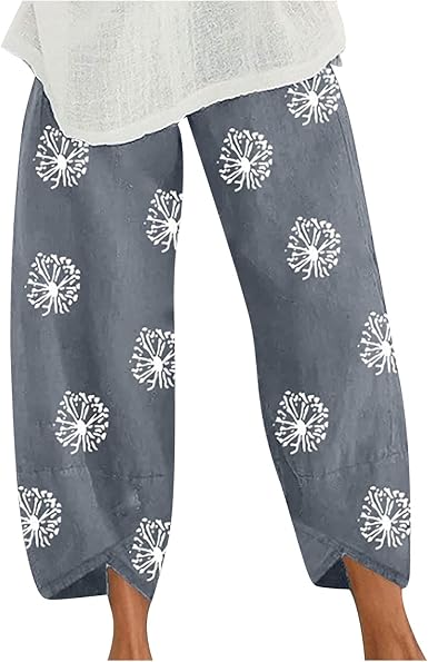 Amazon.com: 2022 Pantalones de pierna ancha con bolsillo para mujer,  pantalones de trabajo casuales, elásticos de cintura alta, pantalones  acampanados con estampado de moda, pantalones de lino atléticos : Ropa,  Zapatos y