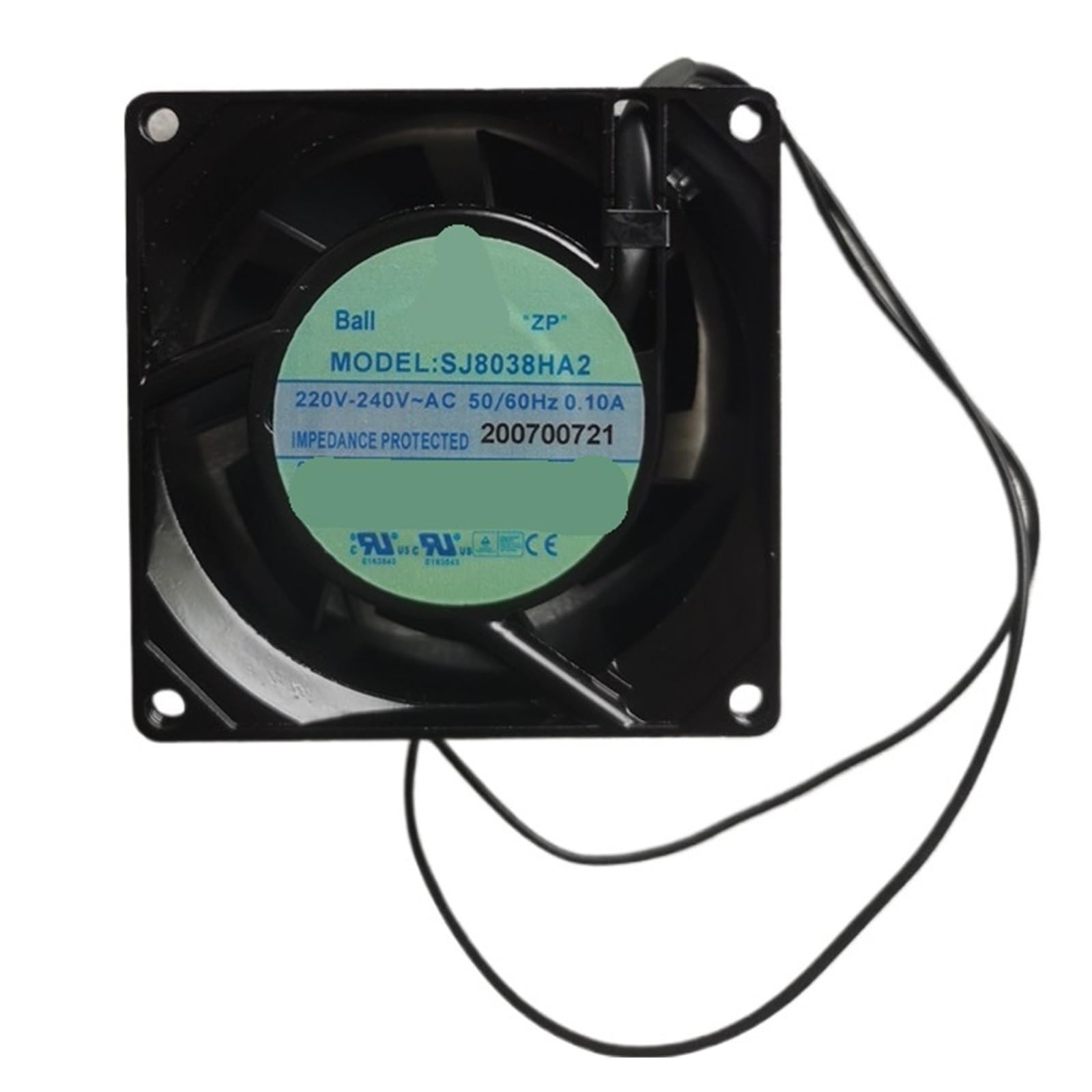 YMUGUEGH SJ8038HA2 80mm 8038 AC 220v 50/60hz 0.10A 80X80X38mm Cooling Fan