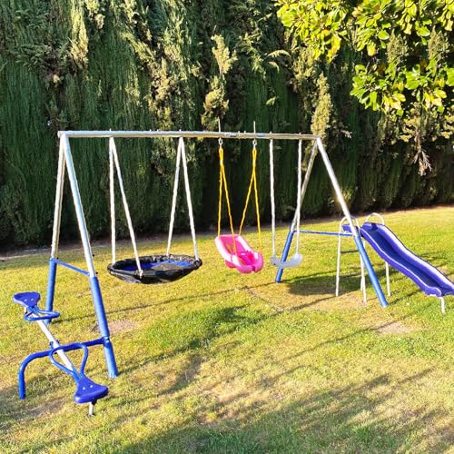 BeneLabel Heavy Duty Swing Hangers with Bearings - Set of 2 Stainless Steel 304 Hardware for Wood & Metal Beams - Ideal for Hanging Hammocks, Yoga Swings, Porch Swing - 1500LB Capacity - 7