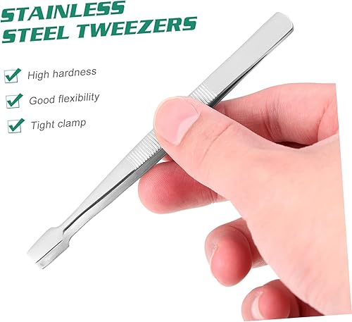 Miniatura 4 de POPETPOP Pinzas para coleccionar sellos de acero niquelado de 4.5 pulgadas para coleccionistas de sellos