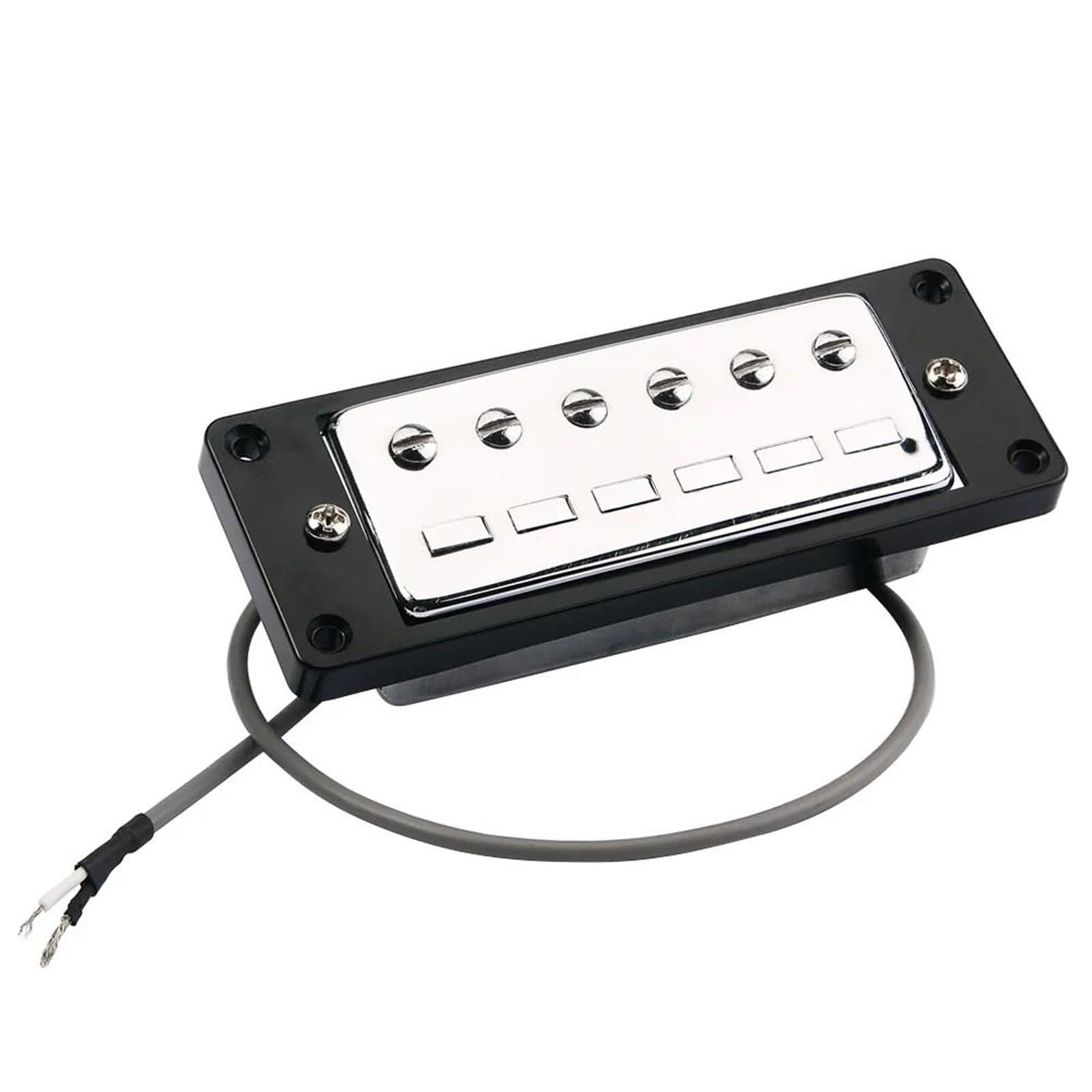 Repuestos Para Pastillas De Guitarra Pastillas De Doble Bobina Con Biseles Negros | Posición del puente 52 mm Posición del mástil 50 mm Tono claro adecuado como repuesto para guitarras