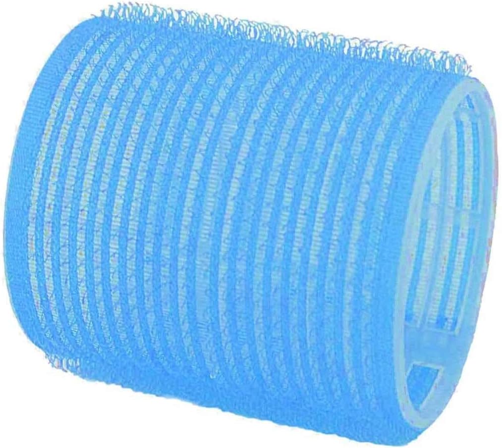 Comair 3011895 haarkrullers, 6 stuks, jumbo lengte, 63 mm, lichtblauw