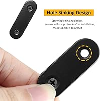 Vista 3 de 16 juegos de soporte recto de placa plana de acero inoxidable de 3 pulgadas, soportes de metal de 3.150 in, placa de reparación con tornillos