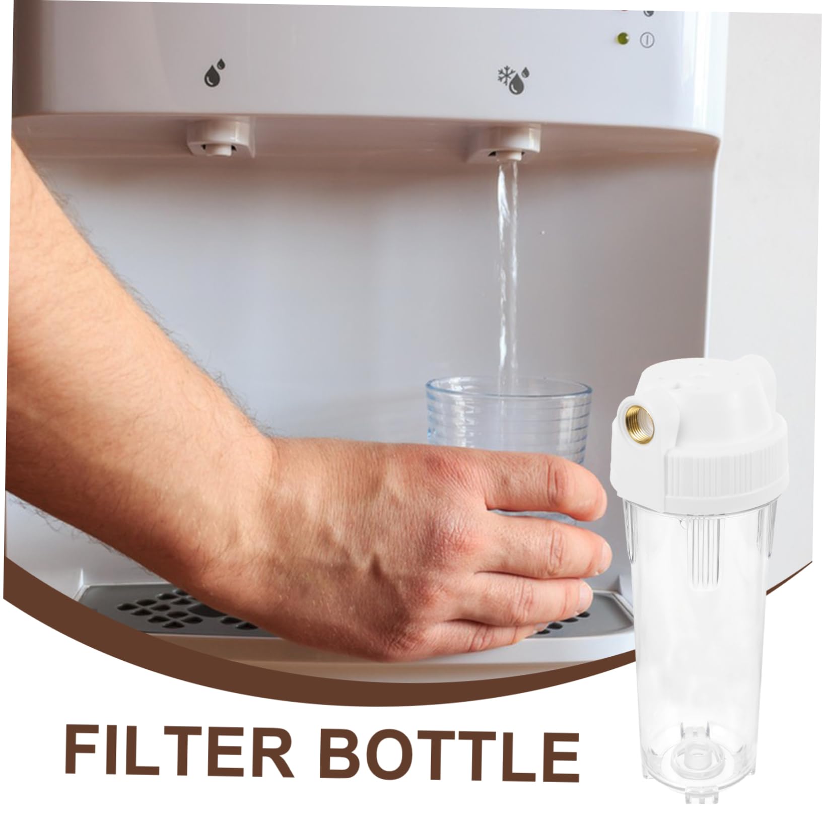 Alipis Préfiltre bouteille de filtre purificateur bouteille filtrante pour la maison bouteille purificateur d'eau flacon filtrant en plastique bouteille de filtre en plastique pp