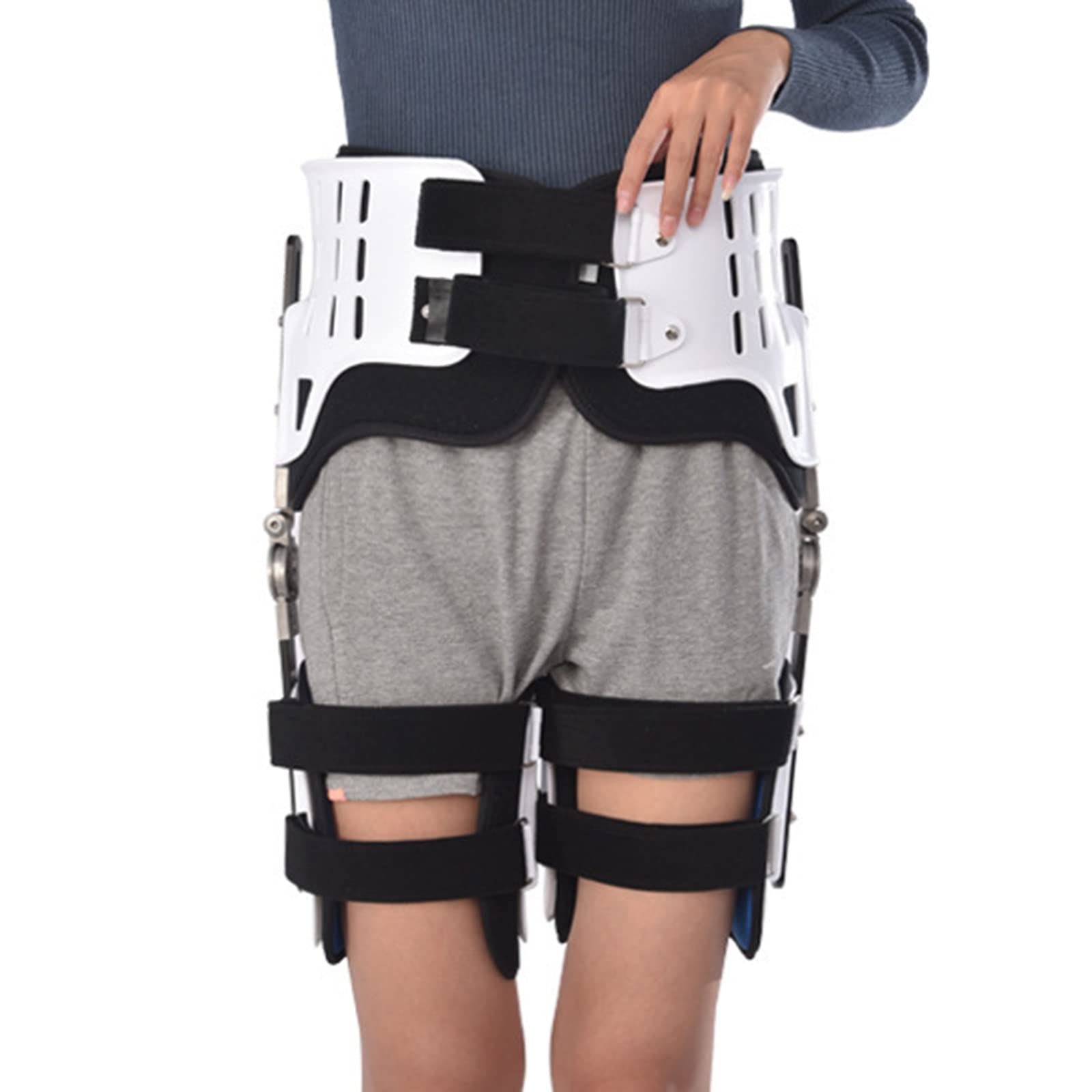 Tutore per ginocchio Tutore post-operatorio per abduzione dell'anca, ortesi per abduzione incernierata per adulti, sostituzione dell'anca Paralisi degli arti inferiori degli arti inferiori fissa, ort