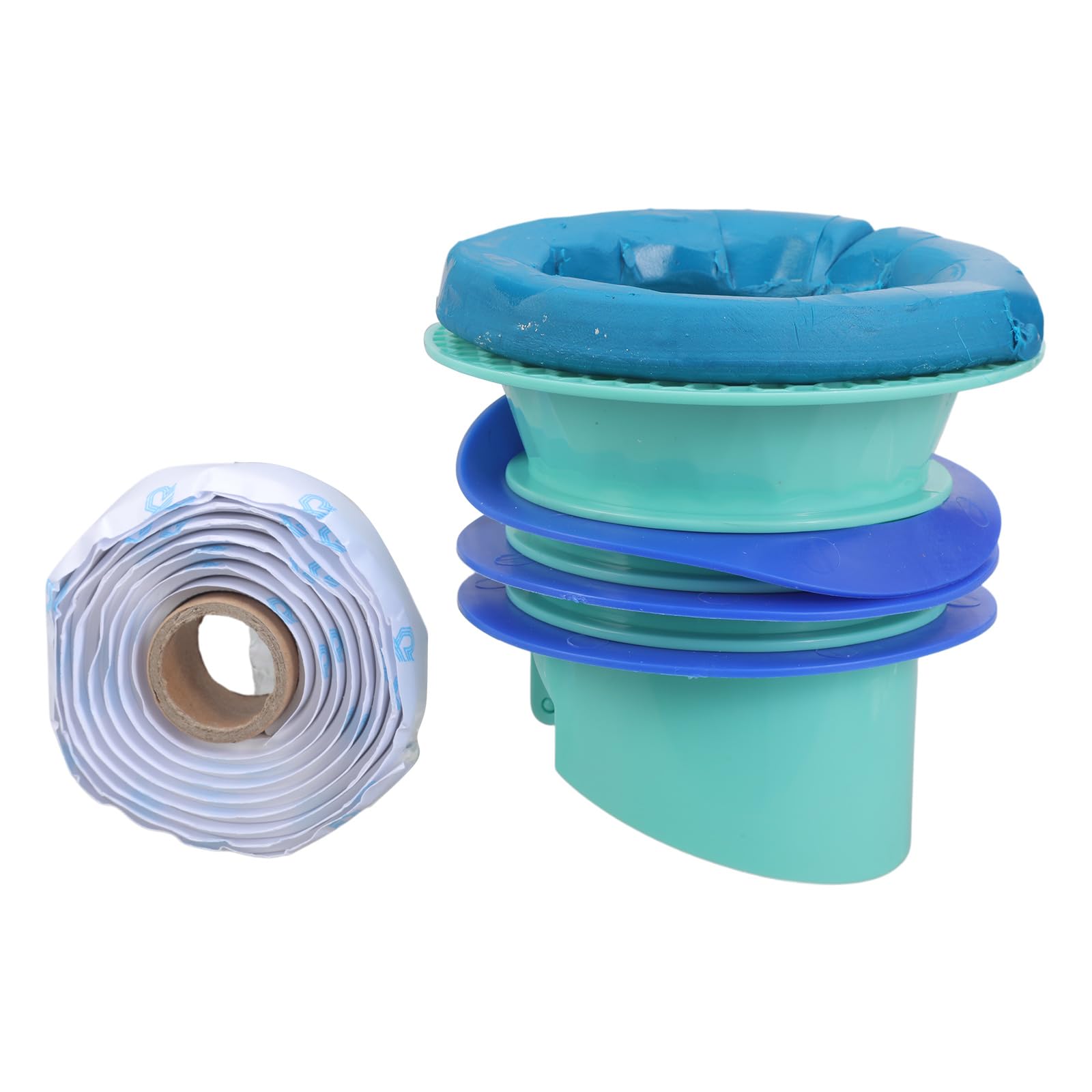 Thicken Toilet Bowl Gasket Flange Rings Floor Outlet Drain Pipe Flange Rings with Backflow Valves Enduring Toilet Bowl Gasket with Backflow Valves