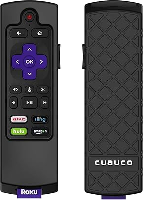 Custodia Cuauco per Roku Express 3900 3910 Roku Streaming Stick 3800 3810 Custodia protettiva silicone antiscivolo Shock Proof Remote Controller anno modello 2018 2019 nero Custodia Cuauco per Roku Express 3900 3910 Roku Streaming Stick 3800 3810 Custodia protettiva silicone antiscivolo Shock Proof Remote Controller anno modello 2018 2019 nero