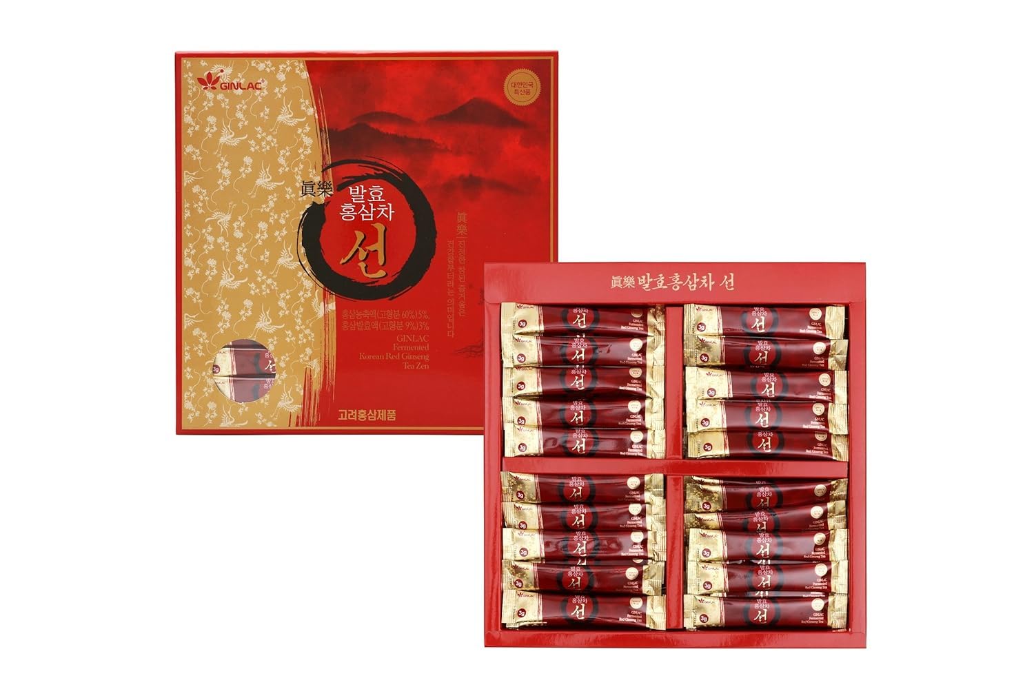 Té al ginseng rosso ZEN 100 bustine di té