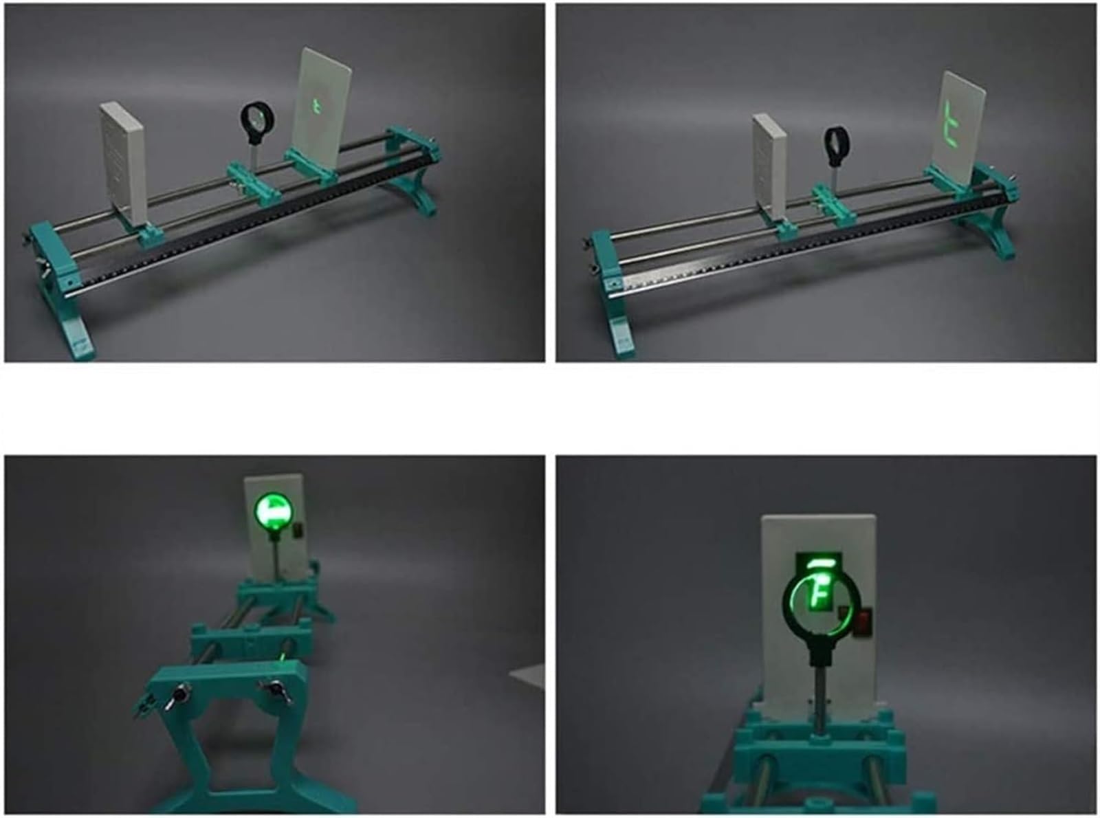 Umfangreiches abgestuftes Mini-Experimentierset mit optischer Bank