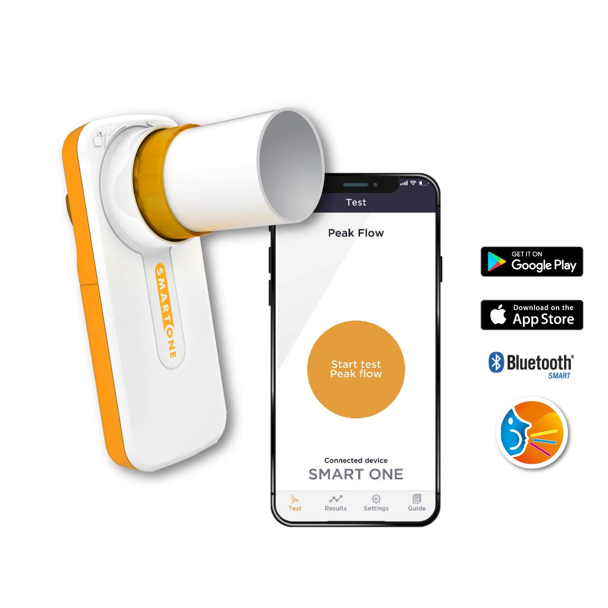 MIR SMART ONE Spiromètre Personnel de poche PIC DE FLUX VEMS