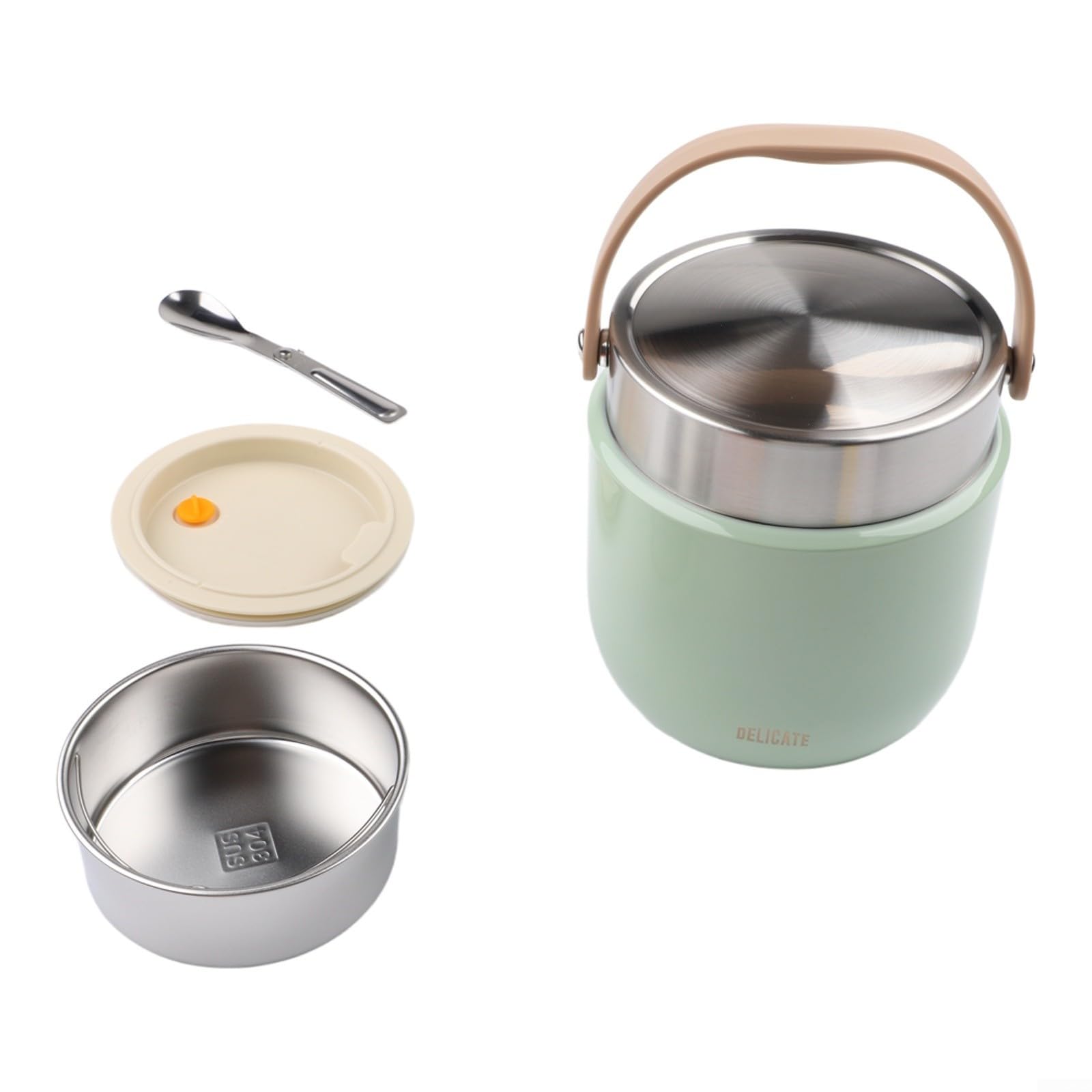 Contenitore termico in acciaio inox 1500ml per isolamento sottovuoto