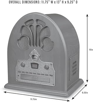 Amazon.com: Crosley CR32D-PA Cathedral Retro AM/FM Radio CD Player
