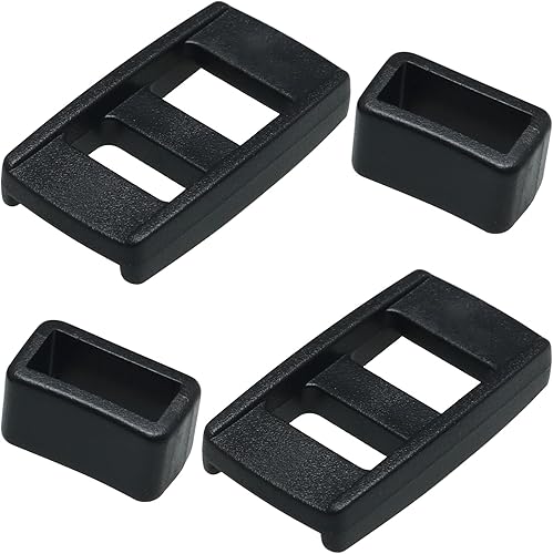 Miniatura 4 de MEETOOT 4PCS correa de cámara ajustar hebilla con soporte de plástico para correas de cámara Accesorios de equipaje, Negro -