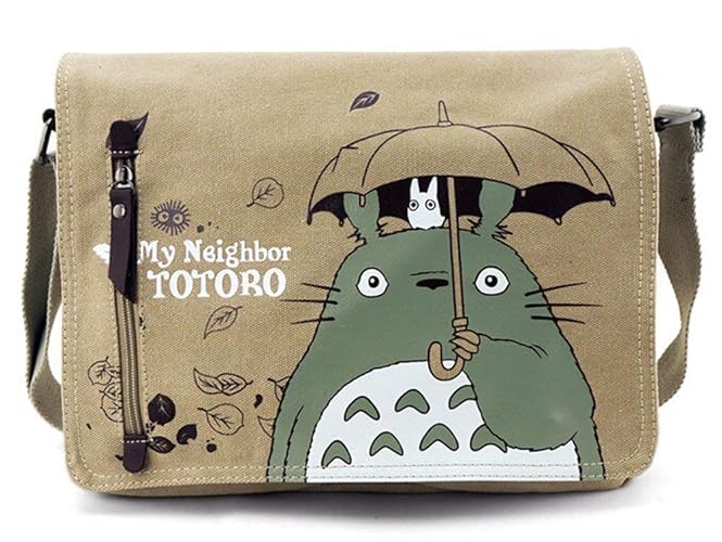 Japanese Anime Canvas Sling Bag Shoulder Bag School Messenger Bag for Boys Girls - Style 1