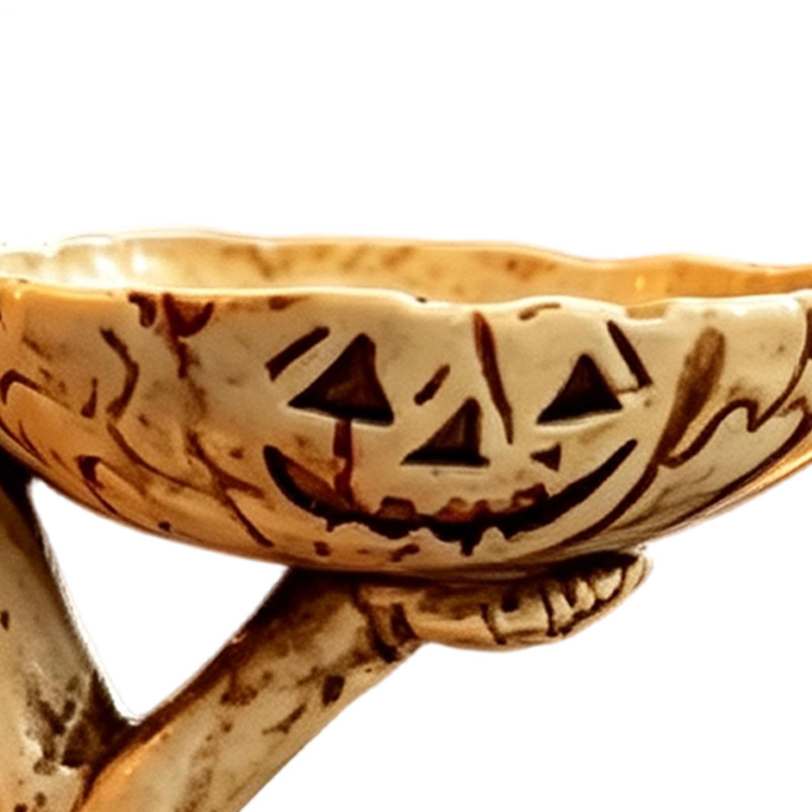 Portavelas de Halloween con forma de fantasma, centro de mesa con forma de