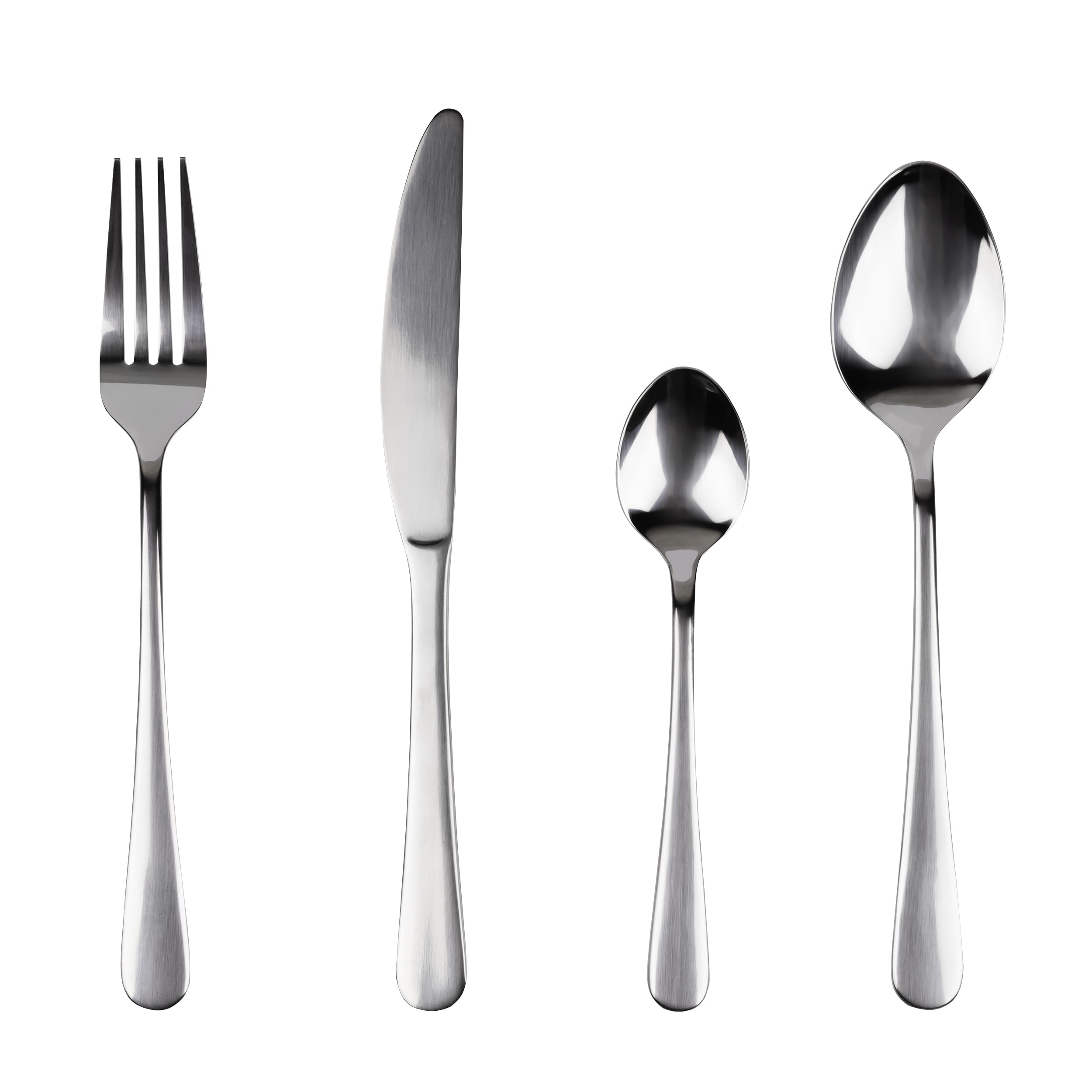 San Ignacio Set 24 Posate In Acciaio Inox Riciclato Lucido Natur-image