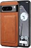 Microcase Google Pixel 9 Pro XL ile Uyumlu Kartlıklı Standlı Deri Kaplama Kılıf-AL5138 (Mavi)