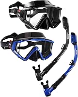 AEGEND Full Face Snorkel Mask for Adults Youth Kids - Anti-Fog Dry Top Valve, 180° Panoramic View, Leak-Proof Silicone with Mesh Bag