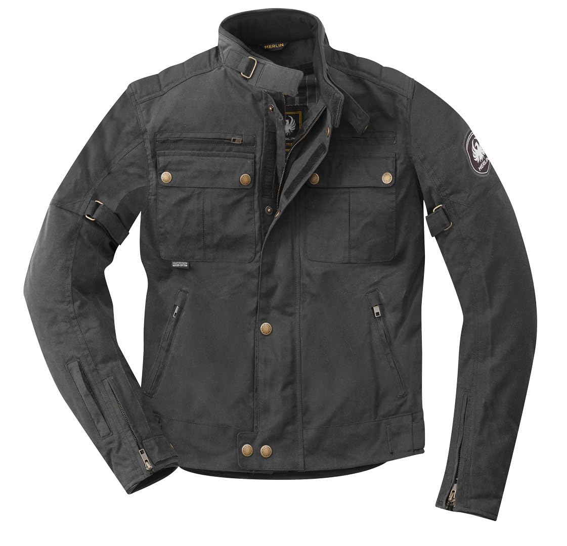 Merlin Barton II Veste ciré de moto, schwarz, L